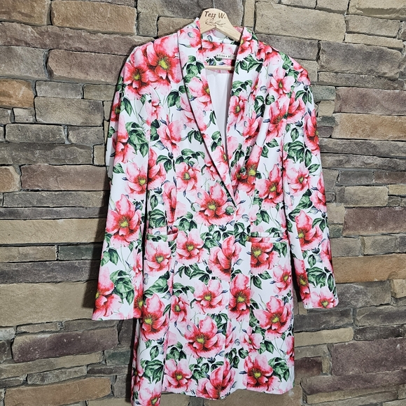 Alice + Olivia Latoya Floral Minidress size 10 - Picture 8 of 15